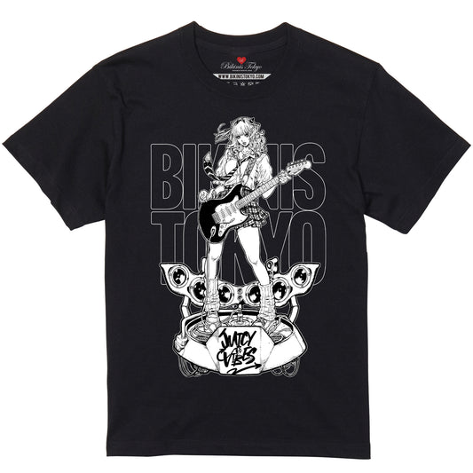 BikinisTokyo GAL JK Guitar by Koji Tabe - 5.6oz Basic Tee