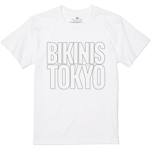 THE BIKINISTOKYO LOGO TEE - OUTLINE - 5.6oz Basic Tee