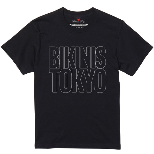 THE BIKINISTOKYO LOGO TEE - OUTLINE - 5.6oz Basic Tee