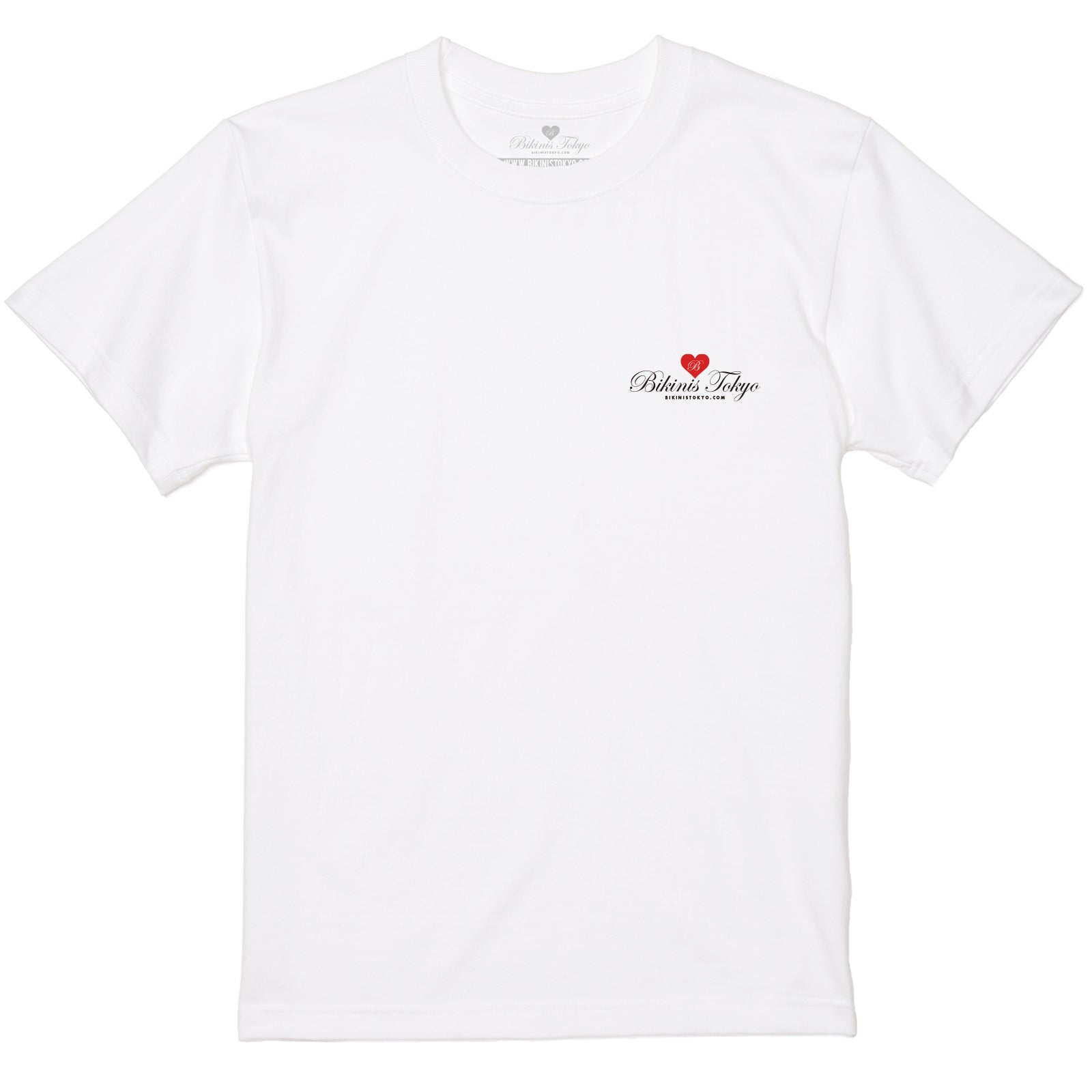 THE BIKINISTOKYO LOGO TEE - ICONIC NECK - 5.6oz Basic Tee