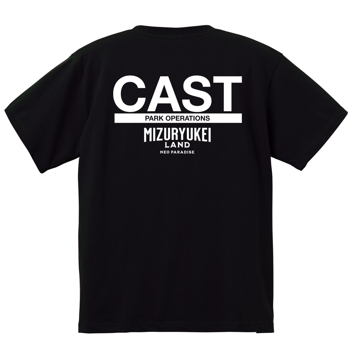 MIZURYU KEI: MIZURYUKEI LAND CAST - 6.2oz Premium T ブラック 背面
