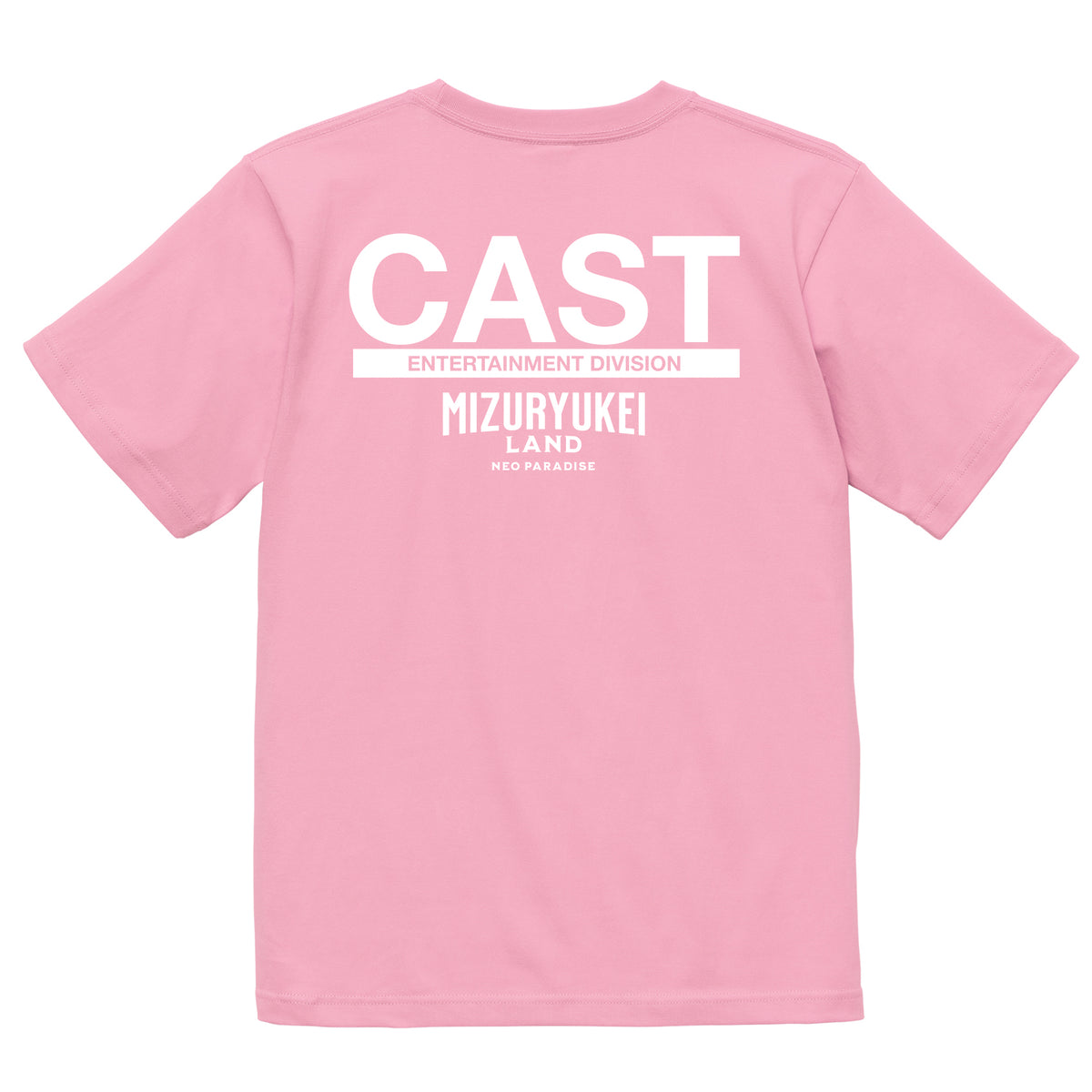 MIZURYU KEI: MIZURYUKEI LAND CAST - 6.2oz Premium T ピンク 背面