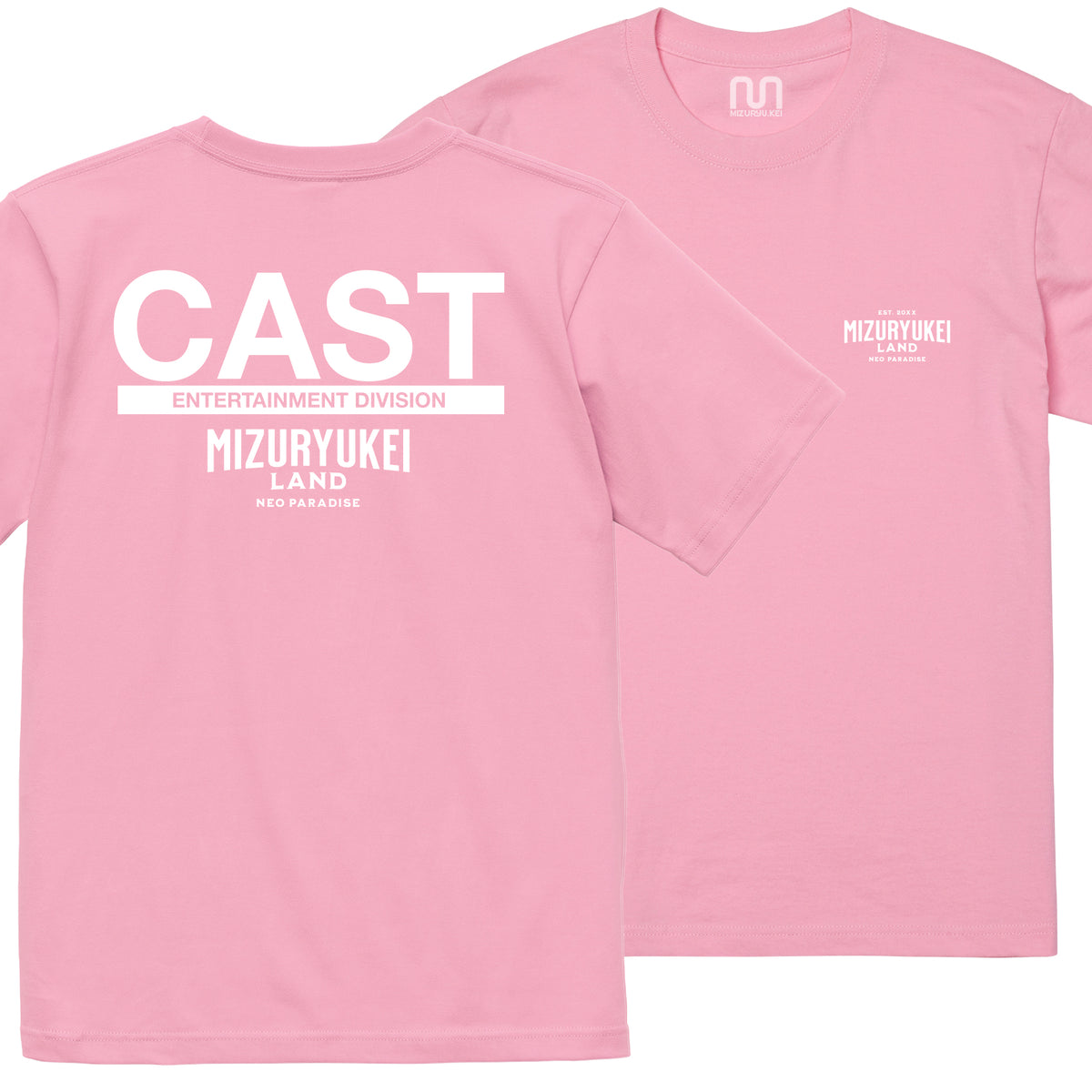 MIZURYU KEI: MIZURYUKEI LAND CAST - 6.2oz Premium T ピンク
