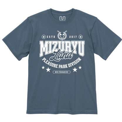 MIZURYU KEI: MIZURYU Land PLEASURE PARK - 6.2oz Premium T ヘイジーネイビー