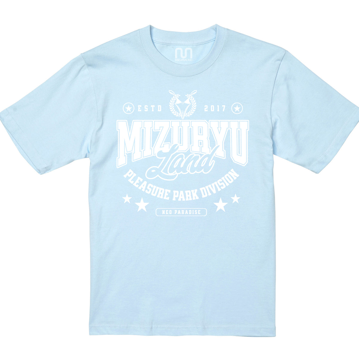 MIZURYU KEI: MIZURYU Land PLEASURE PARK - 6.2oz Premium T ベビーブルー