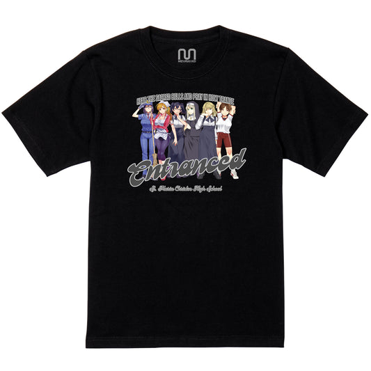 MIZURYU KEI: St. Maria Christos High School - 5.6oz Basic Tee ブラック