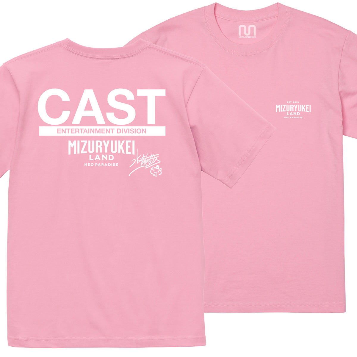 MIZURYU KEI: MIZURYUKEI LAND CAST / Signature Edition - 6.2oz Premium T ピンク