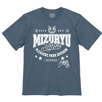 MIZURYU KEI: MIZURYU Land PLEASURE PARK / Signature Edition - 6.2oz Premium T ヘイジーネイビー