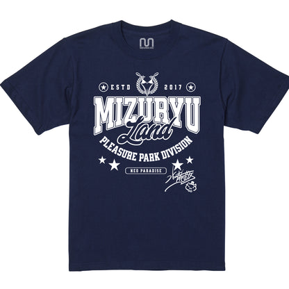 MIZURYU KEI: MIZURYU Land PLEASURE PARK / Signature Edition - 6.2oz Premium T ネイビーブルー