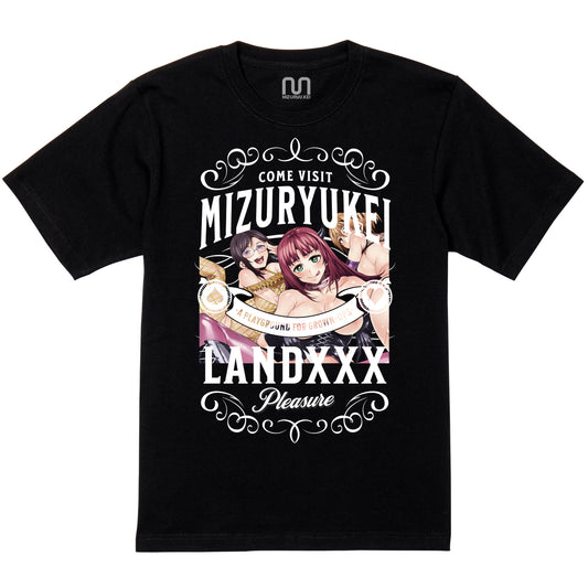 MIZURYU KEI: COME VISIT MIZURYUKEI LANDXXX / Signature Edition - 5.6oz Basic Tee ブラック