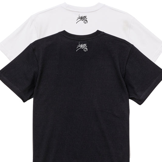 MIZURYU KEI: COME VISIT MIZURYUKEI LANDXXX / Signature Edition - 5.6oz Basic Tee 首元裏のサインプリント