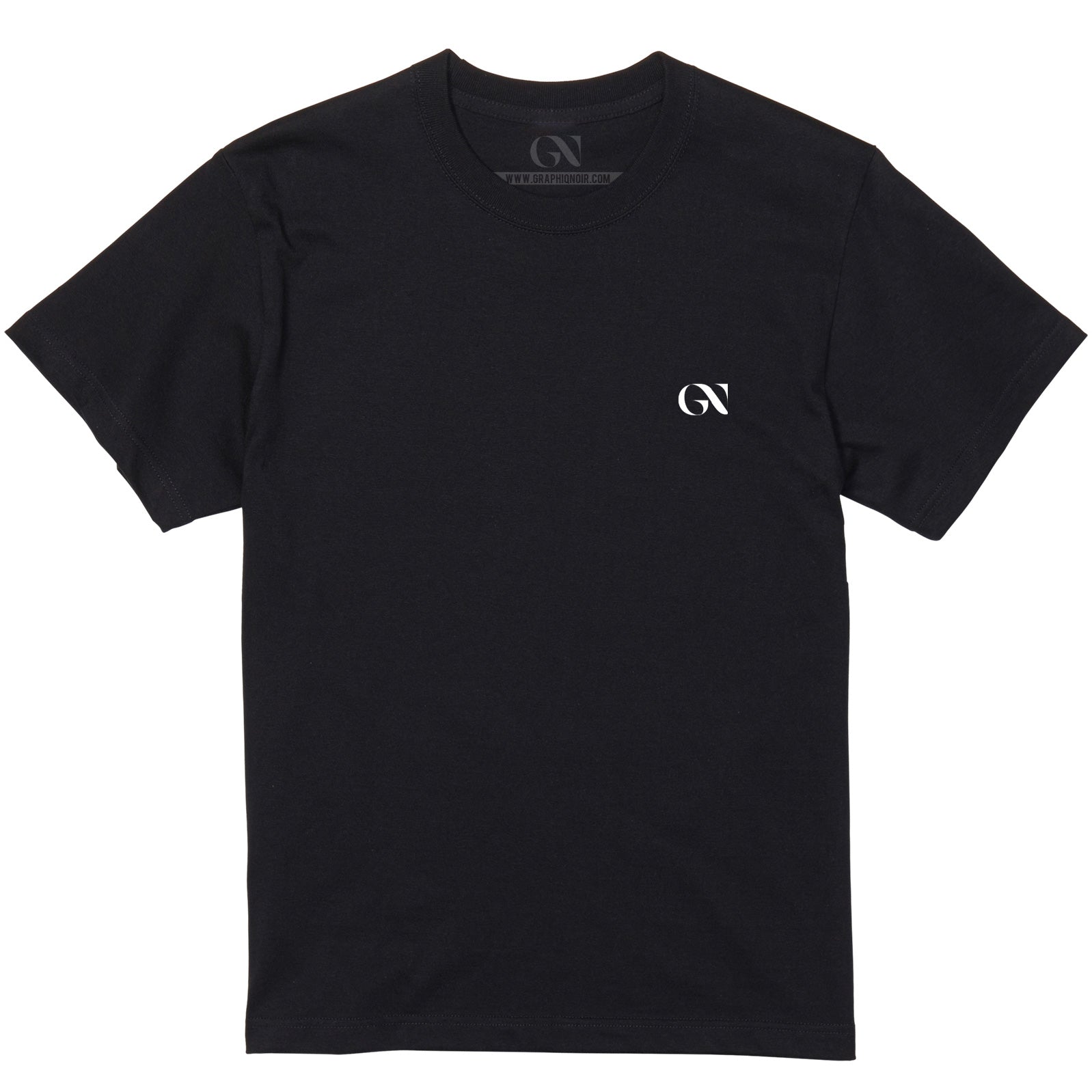 GN MONOGRAM TEE - CORE CHEST - 5.6oz Basic Tee – GRAPHIQUE NOIR