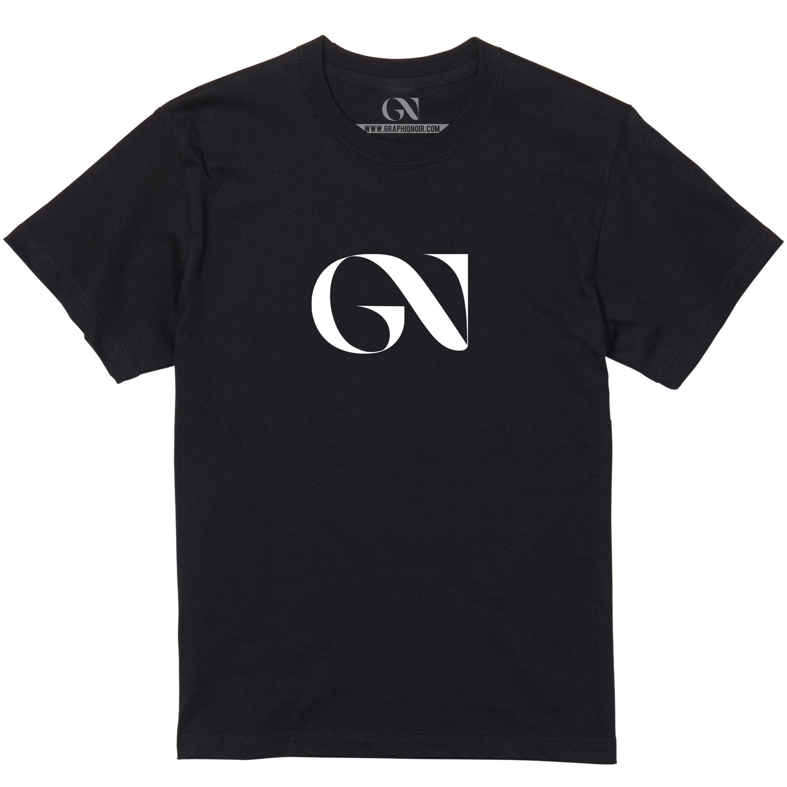 GN MONOGRAM TEE - CORE FRONT - 5.6oz Basic Tee – GRAPHIQUE NOIR
