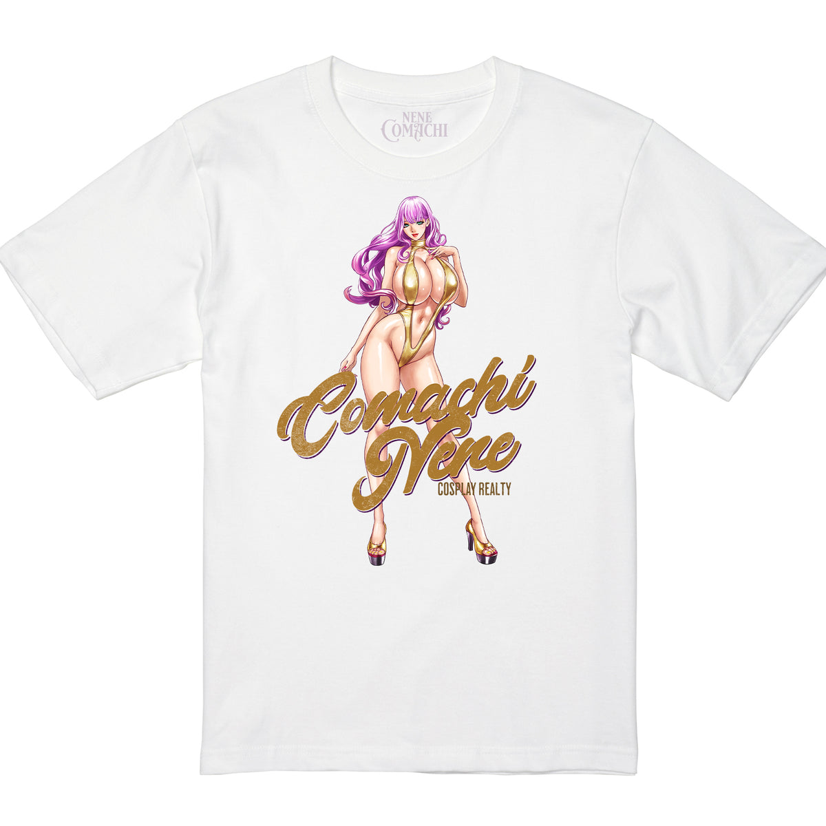 小町ねね × たべ・こーじ - COSPLAY REALTY Illustration - 6.2oz Premium T ホワイト