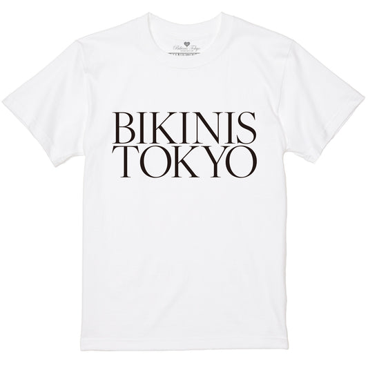 THE BIKINISTOKYO LOGO TEE - MODERN SERIF - 5.6oz Basic Tee